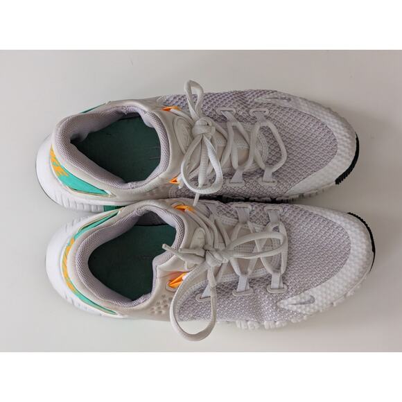 Nike Free Metcon 4 Women's 7.5 - White/Green Glow - Weightlifting Stable - Picture 4 of 8